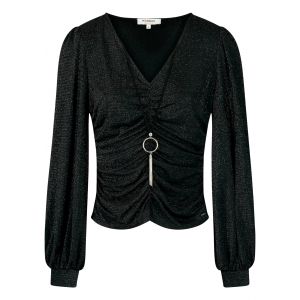 Morgan T-shirt manches longues à détail bijou Noir - Couleur Noir - Taille L