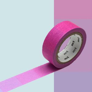 Masking tape mt 1P Dégradé fluo rose vers bleu 15 mm x 7 m