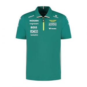 Aston Martin F1 2025 Homme Polo &Eacute;quipe Vert - Taille: L
