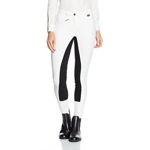 HKM Basic Belmtex Grip Riding Breeches - White / Black - 50