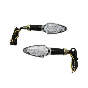 Tucano Urbano CLIGNOTANT MOTO A LEDS AVOC FUKA TRANSPARENT-NOIR Lg 95mm H30mm L30mm 15 LEDS