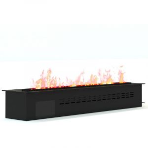 Privatefloor Chemin&eacute;e &Eacute;lectrique D&eacute;corative avec Flamme de Vapeur d'Eau - 50CM Noir