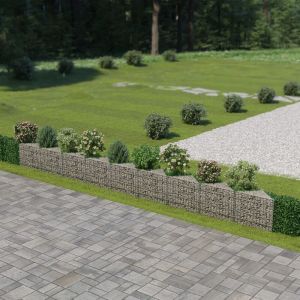 VidaXL Mur de gabion Acier galvanis? 630 x 30 x 50 cm