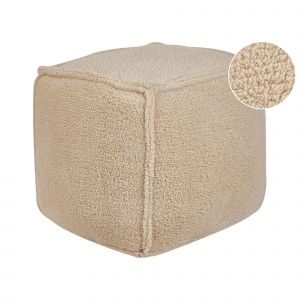 Beliani Pouf Marron Clair Alipur