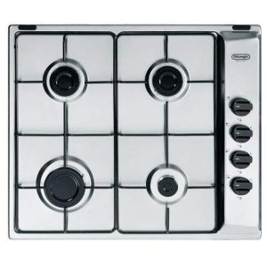 Image de Delonghi Plaque de cuisson à gaz 4 feux largeur 60 cm couleur inox