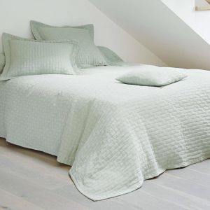 Jeté de lit coton jacquard CL.LADRI JET Vert