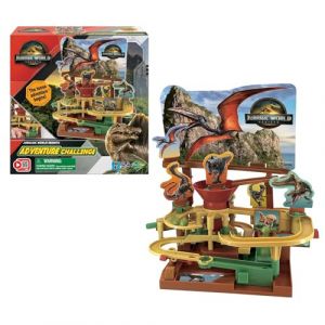 Epoch Games - Jurassic World Rebirth Adventure Challenge -Jeu de société et Jouet pour Enfants avec des Figurines dans l'univers des Dinosaures - 7515