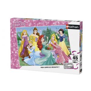 Nathan Puzzle enfant Rencontre avec les princesses Disney 45 pièces