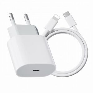 Chargeur Rapide Iphone 20w Avec Cable 1m Compatible Phone 13 Pro Max Mini 12 11 X Xs Xr 8 Plus