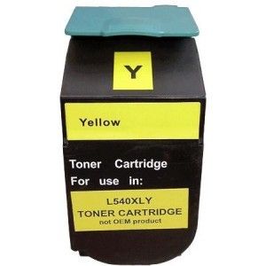 Toner compatible Lexmark C540H2YG - Couleur : Yellow