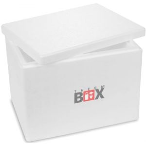 Boîte isotherme / glacière en polystyrène blanc 40 x 30 x 30 cm 19,58 litres