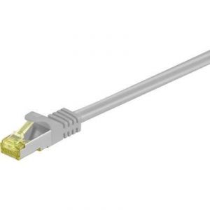 Image de Goobay 91612 - Cordon RJ45 catégorie 7 S/FTP 3 m (Gris)