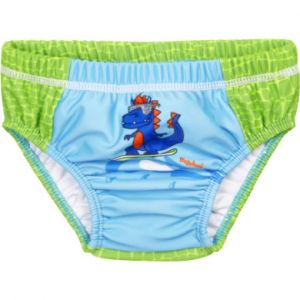 Image de Playshoes Couche de protection UV Pantalon de bain Dino bleu-vert - Taille 74/80