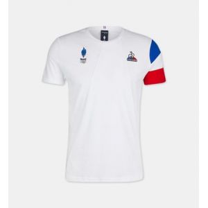 Image de Le Coq Sportif T-shirt droit coton anneaux jeux olympiques