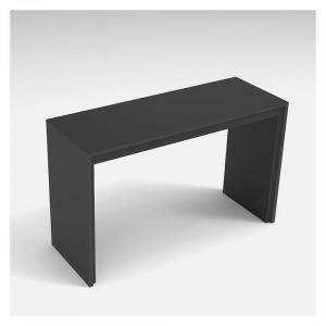 Table console extensible 12 couverts LEONARDO 45/270x120x75cm coloris gris ardoise