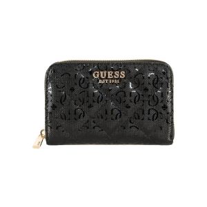 Guess Porte-monnaie noir pour femme - Laurel SLG Medium Zip Around Wallet M 293349