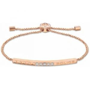 Police Bracelet Pour Femme - Pejlb2010533 - Acier Inoxydable - 18 Cm - Rose &Eacute;l&eacute;gant