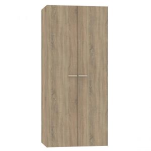 Pegane Armoire placard / meuble de rangement coloris cambrian - Hauteur 180 x Longueur 79 x Profondeur 52 cm