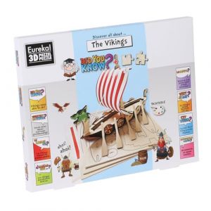 Puzzle en bois découvre tout sur les Vikings Did you know 3D