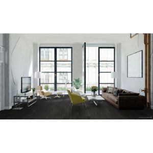 Deladeco Lame PVC à clipser bois Nolwenn I 17,78x121,28 Carbone