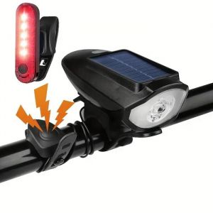 Ensemble de phare et feu arri&egrave;re pour v&eacute;lo