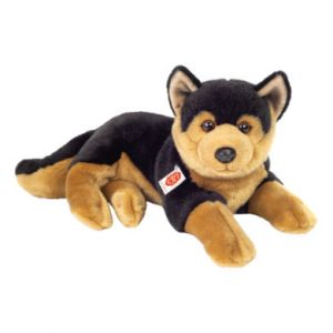 Hermann Teddy Peluche chien Berger Allemand allong&eacute; 45 cm -