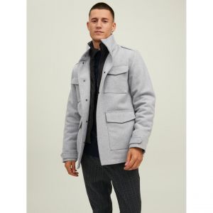 Jack & Jones Jprblaparker Wool Field JKT Sn Veste, Gris Clair chiné, S Homme