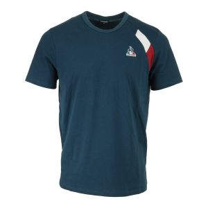 Le Coq Sportif T-shirt Tri N°1 manches courtes bleu - S