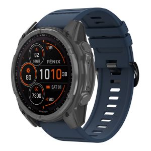 Imoshion QuickFit Bracelet en silicone Stripe Garmin Watch | Fixation 26 mm - Bleu Foncé