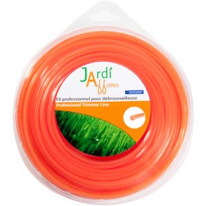Image de Jardiaffaires Fil de débroussailleuse professionnel Rond 3 mm x 56 mètres