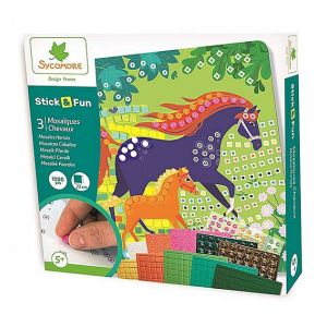 Sycomore Jeu créatif Stick n Fun PM mosaiques Chevaux