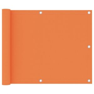 Écran de balcon brise pare vue protection confidentialité 75 x 500 cm tissu oxford orange 02_0010300