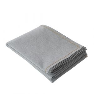 Enjoy Home - Nappe Grise Déperlante 140x300cm, Aspect Lin, 80% Coton et 20% Polyester, Coton recyclé 180gr/m², Collection décoration de Table extérieure Lina, Esprit Campagne bohème