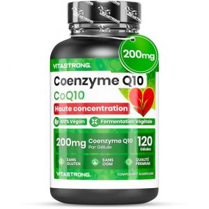 Vitastrong Coenzima Q10 &ndash; 120 Capsule Vegetali, Alta Biodisponibilit&agrave;