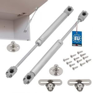 Lot de 2 vérins à gaz pour meubles - 150 n - Ressort à gaz hydraulique - Argenté - Kotarbau
