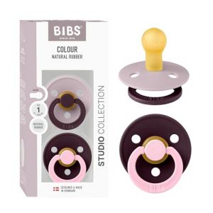 Bibs Studio Duo Fusion Sucettes Lilac/Plum Taille 1 | 0-6 mois