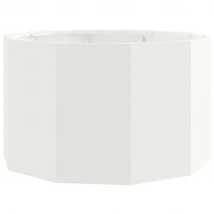 VidaXL Jardini&egrave;re Blanc 60 X 60 X 35 Cm Acier