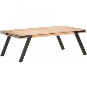 VidaXL Table basse 114x65x40 cm Bois de manguier massif