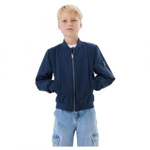 name it Nknmonster Bomber Jacket Noos, Blazer Bleu Marine/d&eacute;tail : Poche Zipper, 140 cm Mixte