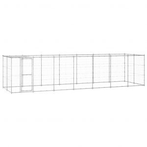 VidaXL Chenil Ext¿¿Rieur Acier Galvanis¿¿ Avec Toit 16,94 M?