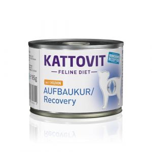 Kattovit Recovery Nourriture Humide pour Chats | Nourriture diététique en boîte pour Chats en insuffisance pondérale, Convalescence | Nourriture Humide sans Gluten pour Chats Adultes | 12 x 185 g de