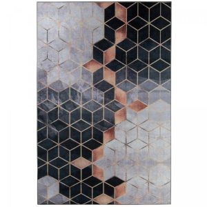 Unamourdetapis Tapis De Cuisine 120x170 Grafik Blanc, Facile D'entretien