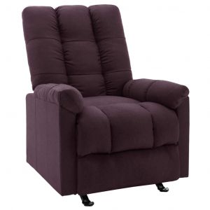 Image de VidaXL Fauteuil inclinable Violet Tissu. Produit Neuf ! Garantie 0 ans !