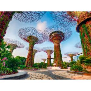 Ravensburger 12001396-Jardin de la Baie à Singapour-Puzzle de 1500 pièces pour Adultes et Enfants à partir de 14 Ans, 12001396