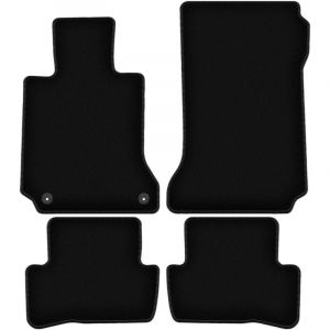 Tapis de sol en velours noir BASIC pour Mercedes C W204 berline, break, coupé (2007-2014)