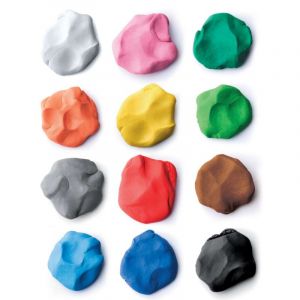 Giotto Patplume, pâte à modeler végétale, 12 x 350 g, couleurs assorties
