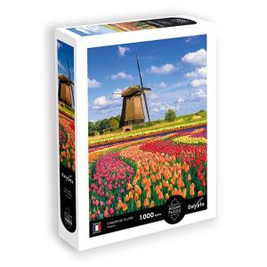 Sentosphère Puzzle 1000 pièces - Champs de tulipes - Hollande