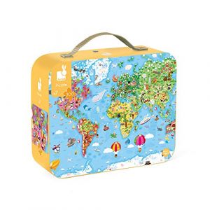 Image de Janod Puzzle géant 300 pièces : Carte du monde - Mixte