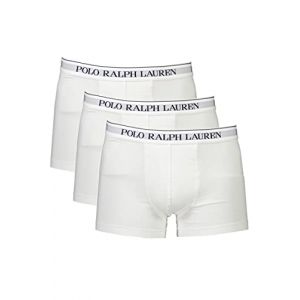 Image de Ralph Lauren Lot de 3 boxers Classic Trunk coton stretch Blanc Polo