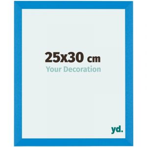 Your Decoration - 25x30 cm - Cadres Photo en mdf Avec Verre acrylique - Anti-Reflet - Excellente Qualité - Bleu Brillant - Cadre Decoration Murale